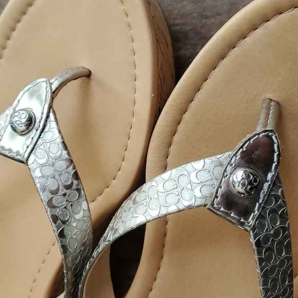 💥 New Coach wedge sandals size 8 1/2 - Picture 6 of 6